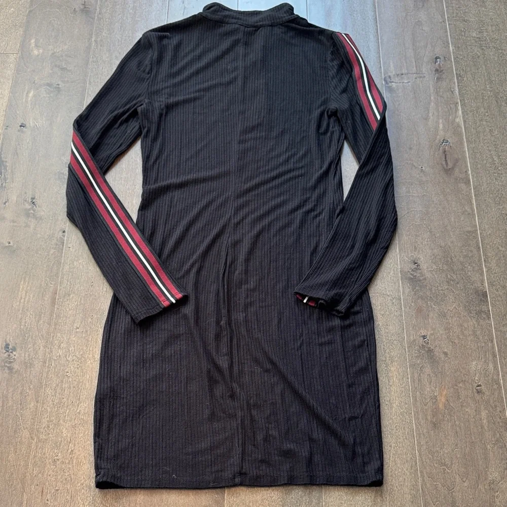Express Black Dress with Red and White Stripes - Picture 4 of 4